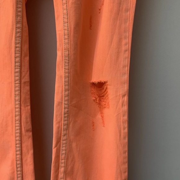 RIVER ISLAND Neon Orange Jeans
Low rise
Straight leg
UK 12 petite
Mark - Picture 4 of 16